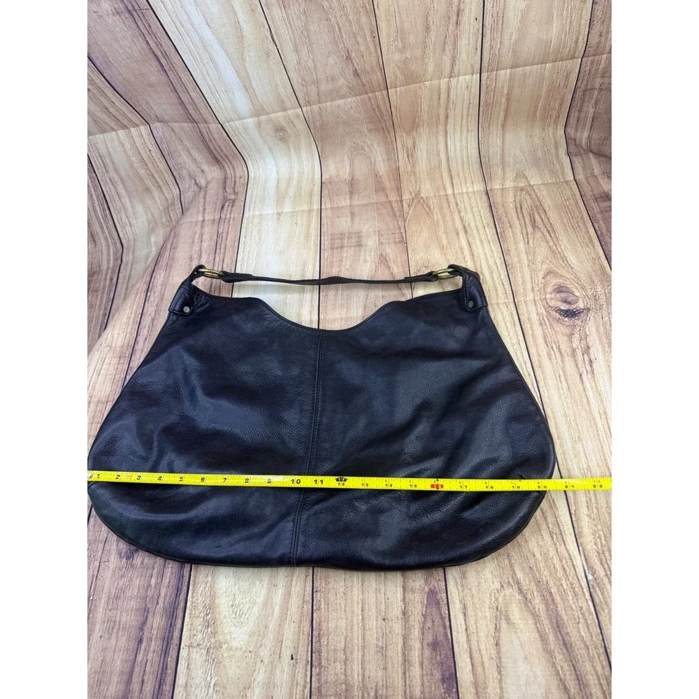 Onna Ehrlich Hobo Bag Large Black Pebbled Leather